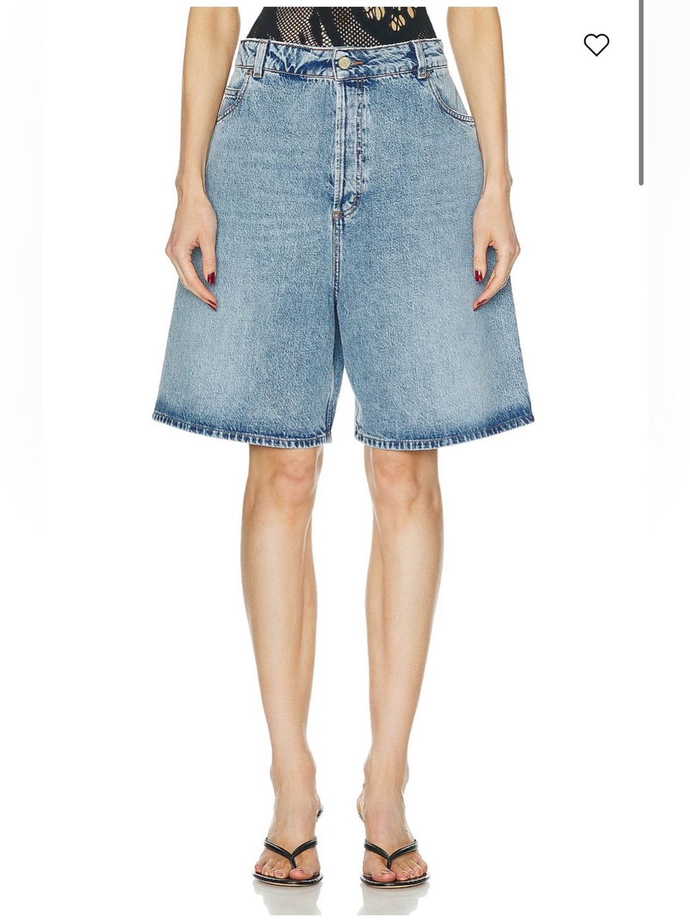 Heavy Manners Denim Shorts Light Wash Size 24 NWT